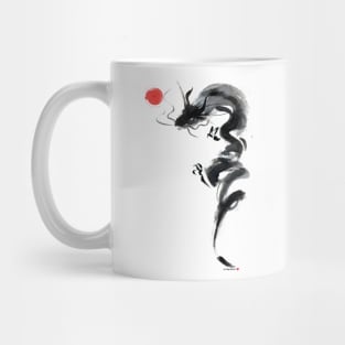 dragon and the red sun Mug